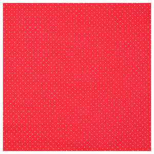 Baumwolle Satin Punkte rot/weiß