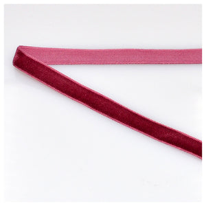 Samtband bordeaux 10mm