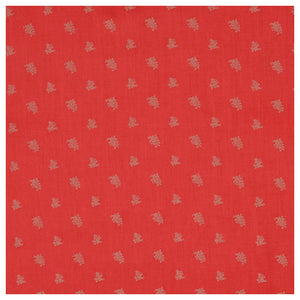 Baumwolle Satin Blumen rot/beige