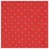 Baumwolle Satin Blumen rot/beige