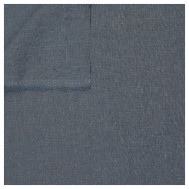 Leinen uni stahlblau