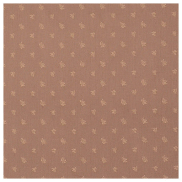 Baumwolle Satin Blumen braun/beige