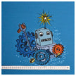 Jersey Panel Roboter blau