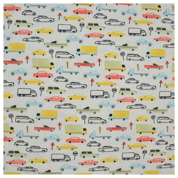 Jersey Fahrzeuge weiß/bunt