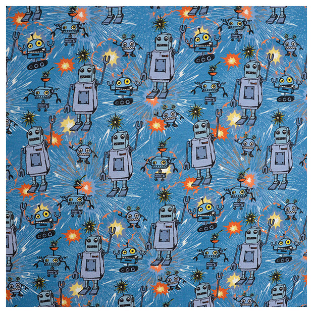 Jersey Panel Roboter blau