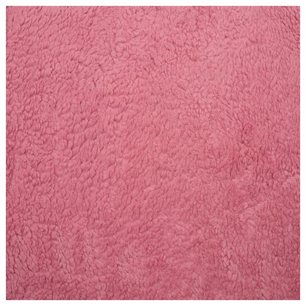 Baumwoll Teddy Plüsch rosa