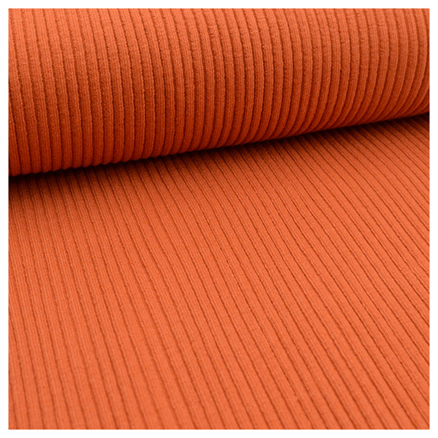 Rippbündchen terracotta