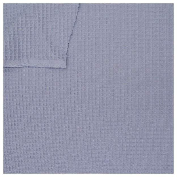 Waffelpiqué hellblau