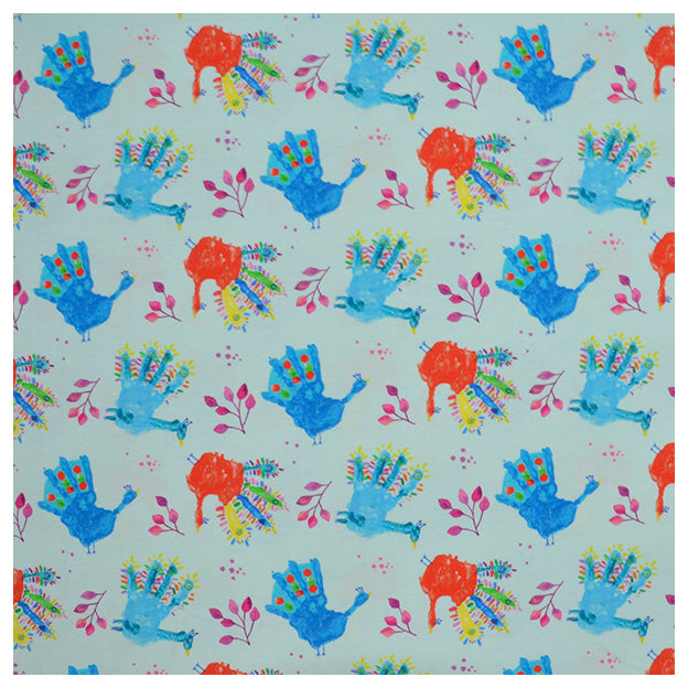 Jersey Digital Kinderhände bunt