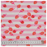 Jersey Himbeeren/ Streifen rosa