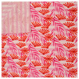 Jersey Blumen/ Streifen rosa