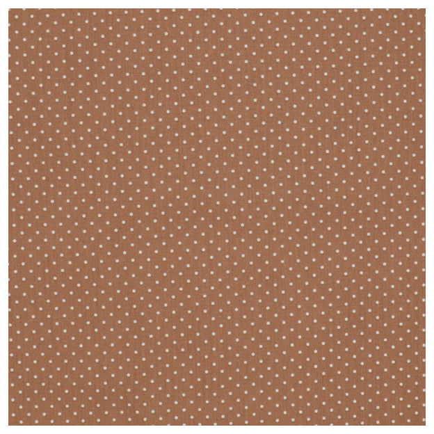 Baumwolle mini Tupfen braun und weiß