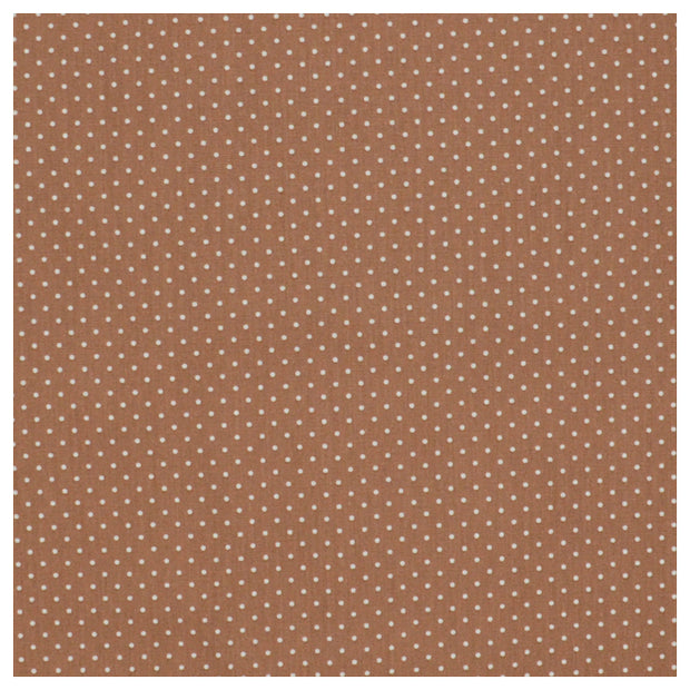 Baumwolle mini Tupfen braun und weiß