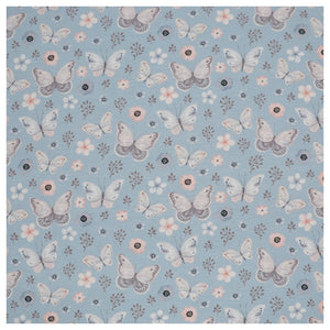 Jersey Schmetterlinge Digital hellblau