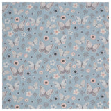 Jersey Schmetterlinge Digital hellblau