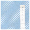 Baumwolle mini Tupfen hellblau und weiß