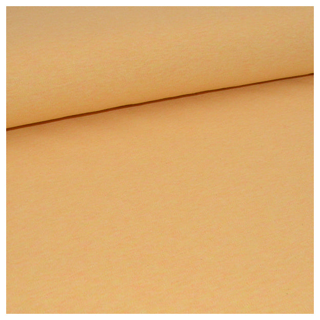 Interlock Jersey Uni gelb meliert Organic