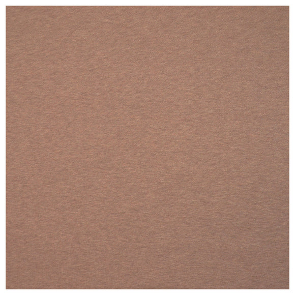Interlock Jersey Uni braun meliert Organic