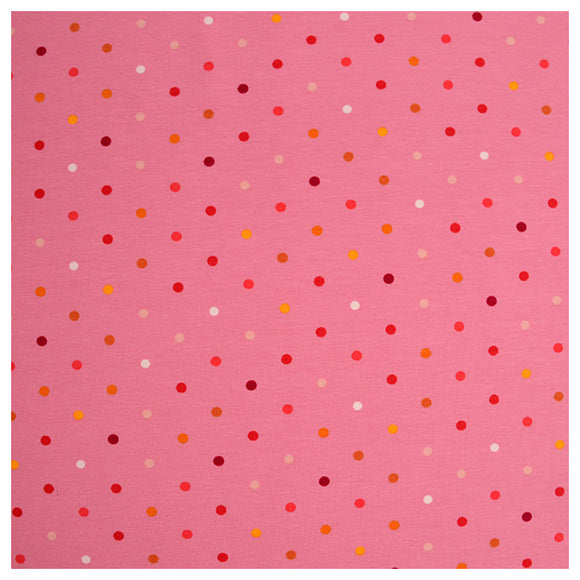 Jersey Punkte pink