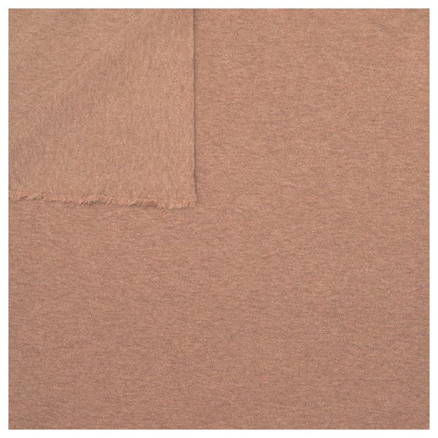 Baumwolljersey hellbraun meliert