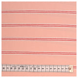 Jersey Streifen rosa/rot/weiß