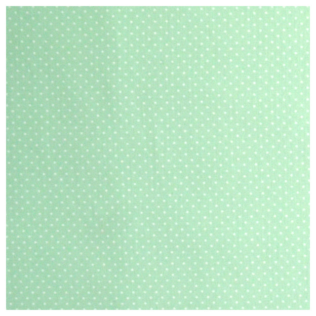 Baumwolle mini Tupfen mint und weiß