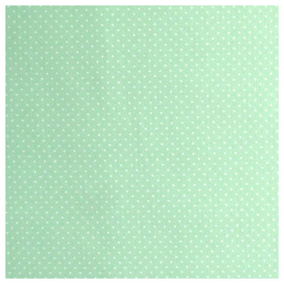 Baumwolle mini Tupfen mint und weiß
