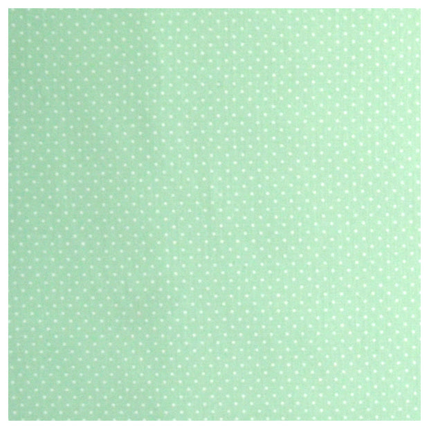 Baumwolle mini Tupfen mint und weiß