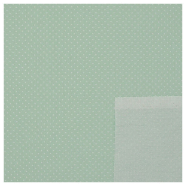 Baumwolle mini Tupfen mint und weiß