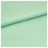 Baumwolle mini Tupfen mint und weiß