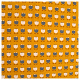 Jersey Blumen senfgelb Bio