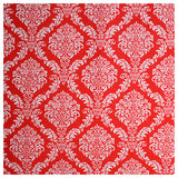 Baumwollstoff Ornamente rot