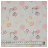 Musselin Baumwolle Blumen pink/gelb