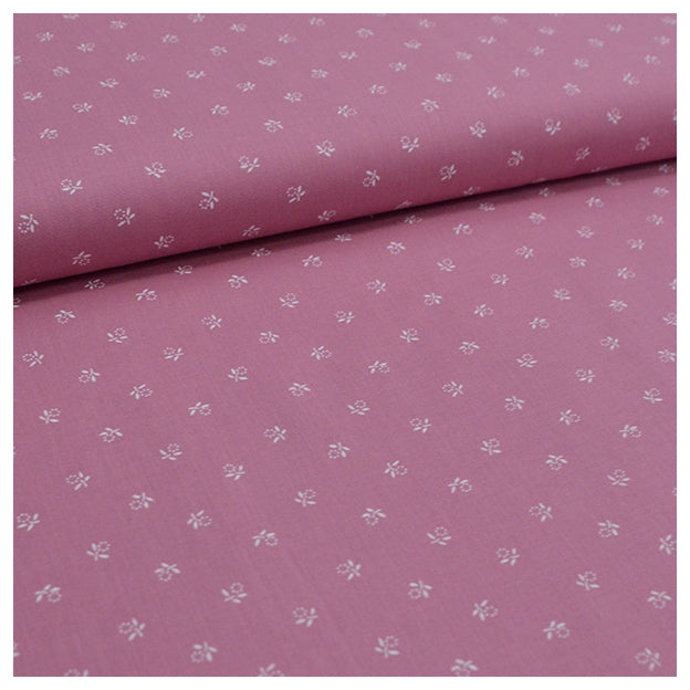 Baumwolle Streublümchen altrosa