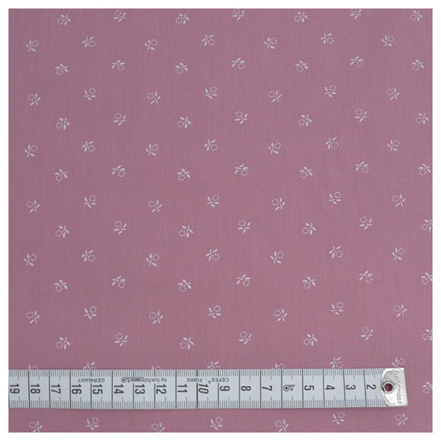 Baumwolle Streublümchen altrosa
