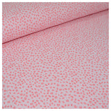 80cm Musselin Baumwolle Leoprint rosa