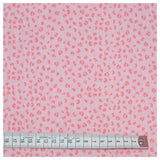 80cm Musselin Baumwolle Leoprint rosa