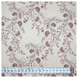 Baumwolle Blumen altrosa und beige