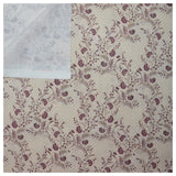 Baumwolle Blumen altrosa und beige