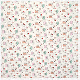 Baumwollstoff Teddy Bären weiß/mint