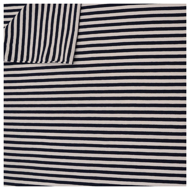Jersey Streifen marine/weiß 6mm