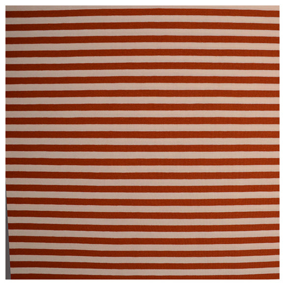 95cm Jersey Streifen cognac/weiß 6mm