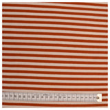 95cm Jersey Streifen cognac/weiß 6mm