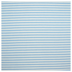 Jersey Streifen weiß/hellblau