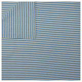 Jersey Streifen weiß/hellblau