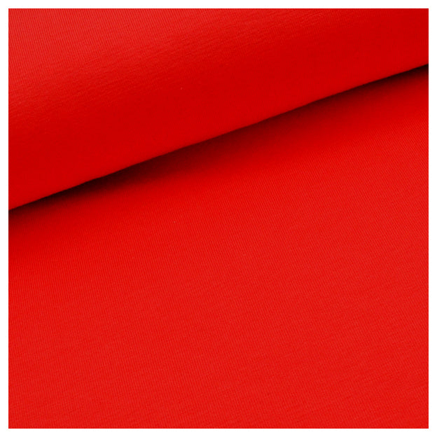 Baumwolljersey uni rot