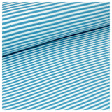 Bündchen Streifen blau/weiß