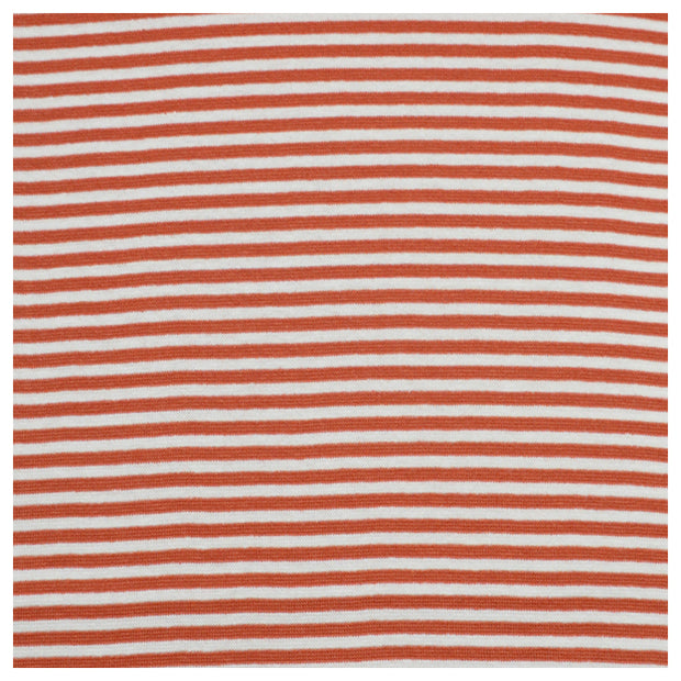 Bündchen Streifen rost/weiß