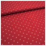 75cm Baumwolle Streublümchen rot