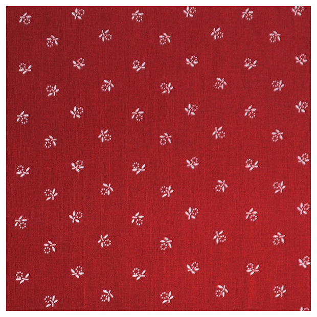 Baumwolle Streublümchen rot